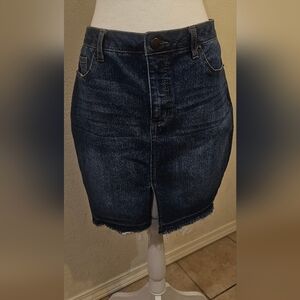 Faded Glory Blue Denim Skirt